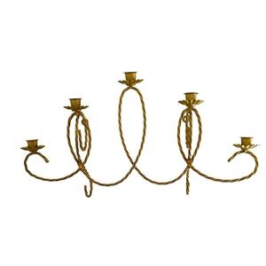 Vintage Elegant Gold Wall Candle Holder
